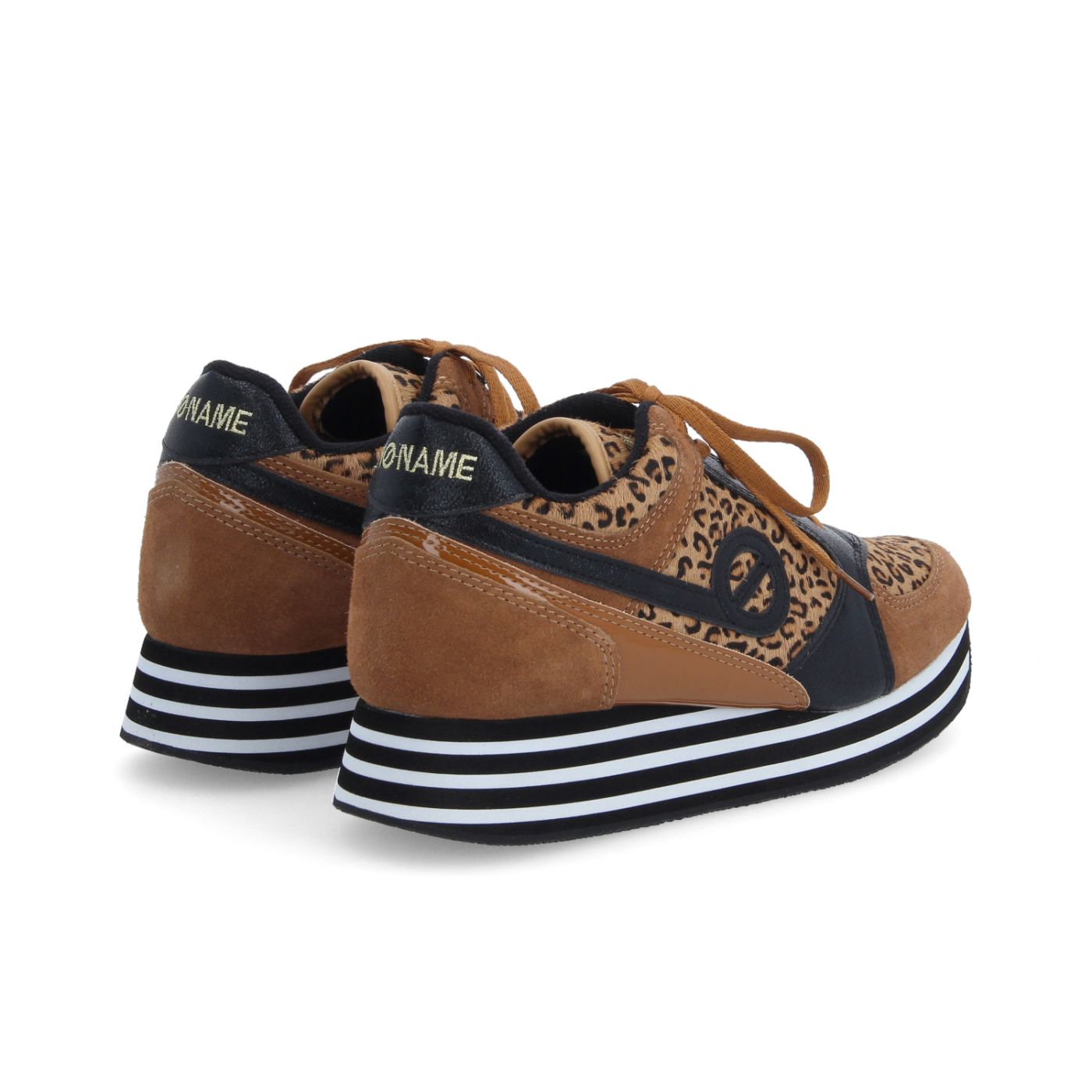 PARKO JOGGER W - P.LEO/SDE/METAL - MARRON/LEOPARD/NOIR